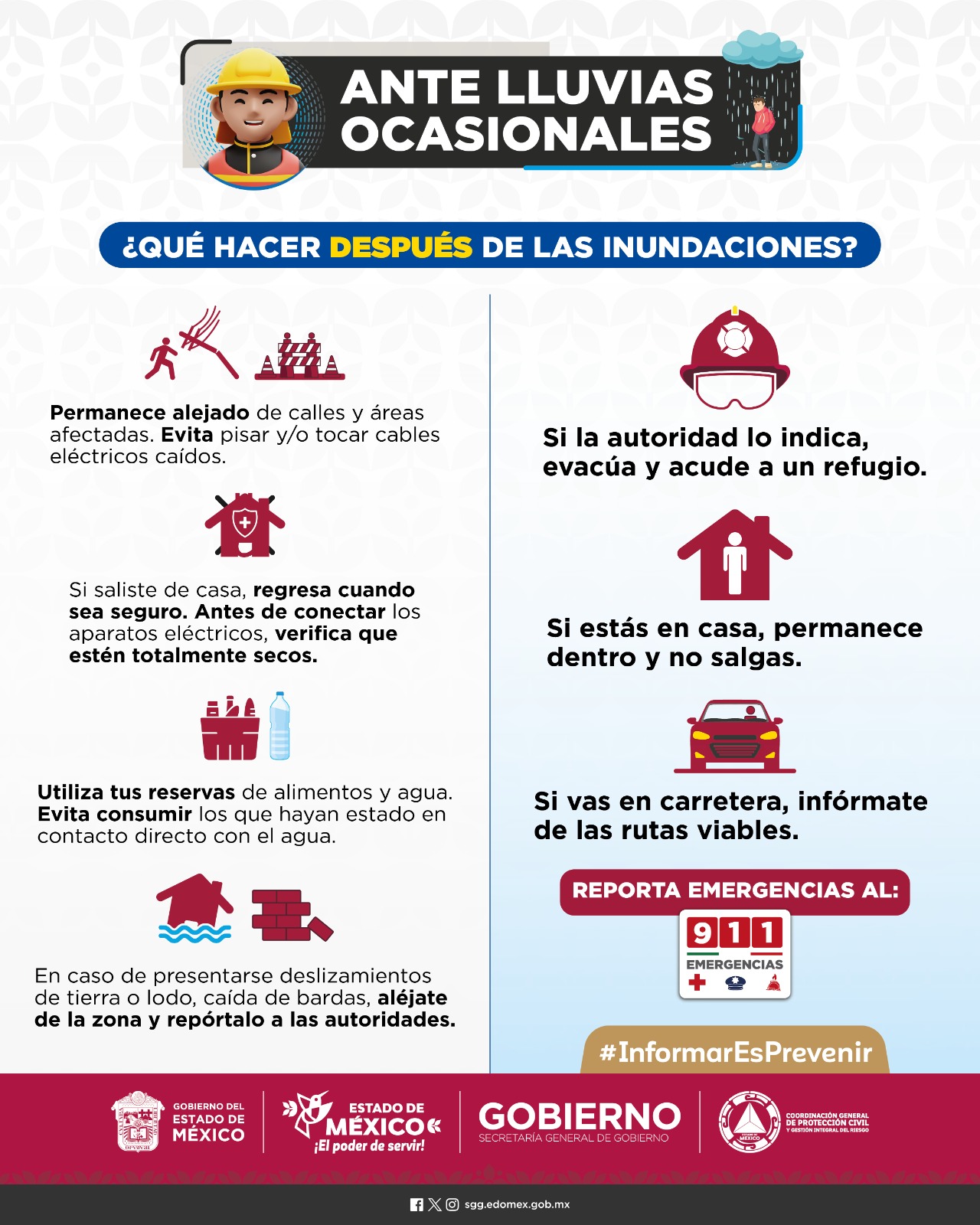 ¿Qué hacer después de las inundaciones?