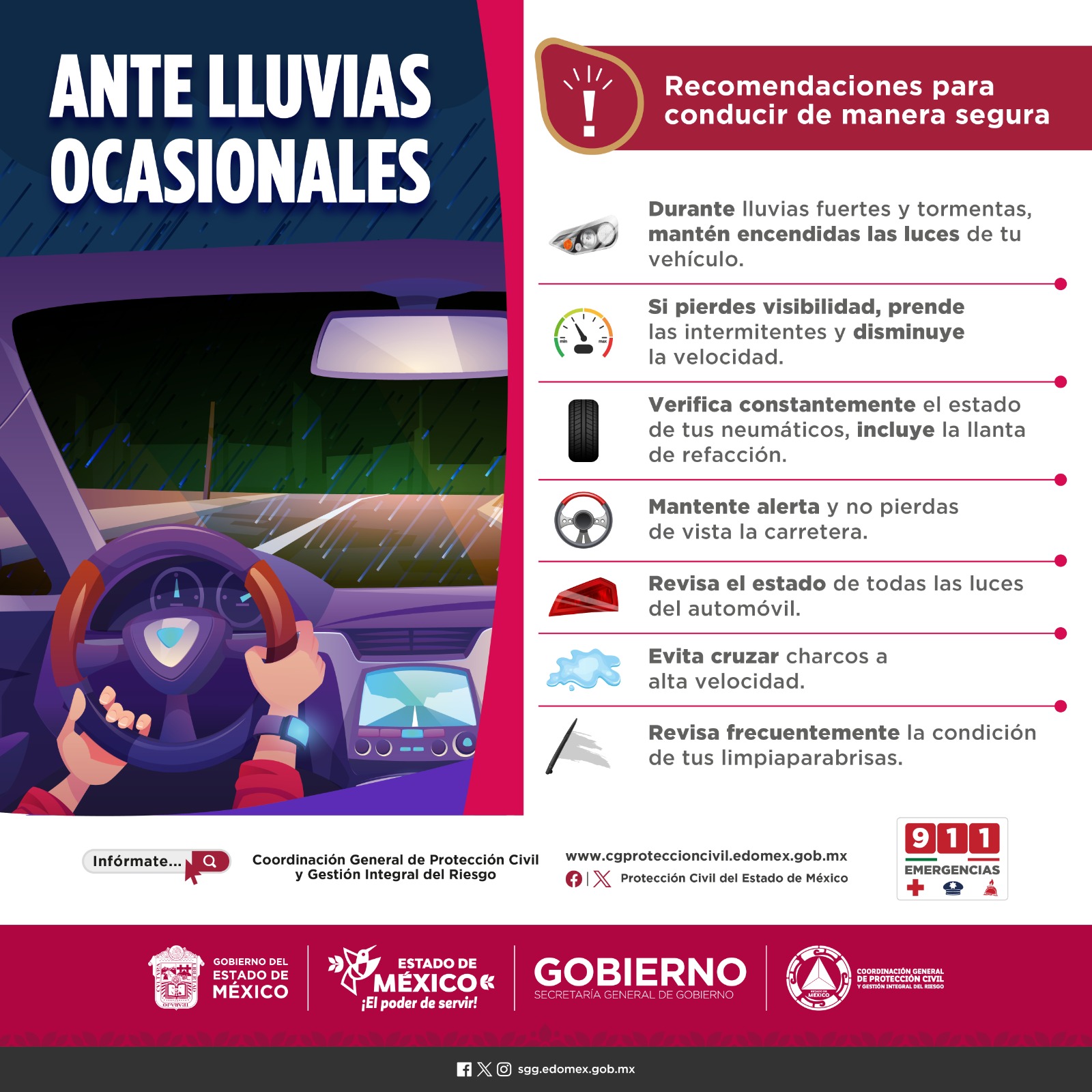 Recomendaciones para conducir de manera segura
